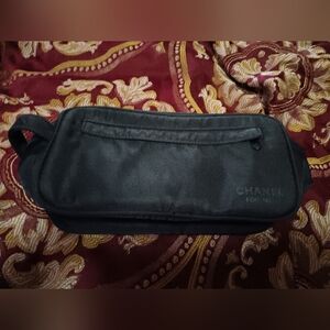 Chanel for men black toiletry bag